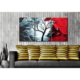 Paint by Numbers Triptych Fantasy Bare Tree
